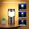 Lichamp 4-Pack Solar Camping Lantern, USB Rechargeable LED Lanterns Battery Powered Pop Up Flashlight Lamps with Three Modes Power for Power Outages Hurricane Supplies Emergency Indoor & Outdoor #2