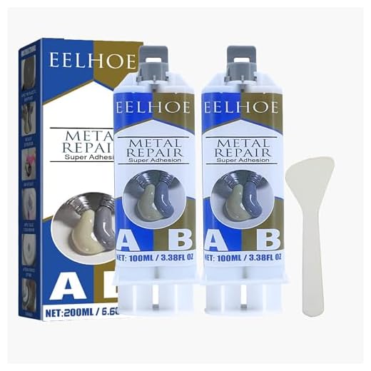 Metal Repair Glue, Glue for Metal to Metal, Liquid Metal Glue, Heat Resistant Glue for Metal, Appliances Casting Metal Repair Paste, ab Glue for Radiator Pipe Tank Repair Metal Filler- 65 Gram