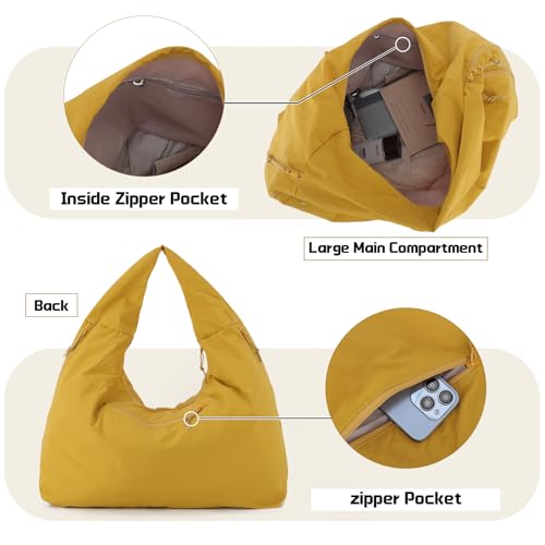 Bolsa Hobo de Nylon para Mujer Tote Grande Casual miniatura 4