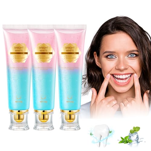 KutaKuta 3 Stück Niacinamid Whitening Zahnpasta - 2025 Radiant Whitening Zahnpasta Niacinamide Zahnpasta Intensive Natürliche Fleckenentfernung und Sanfte Nicht Reizende Pflege für Toothpaste