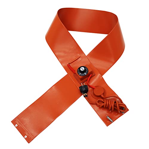 Preasion Oil Drum Heating Belt, Metal Oil Drum Grease Keg Heater, Silicone Rubber Heater, Insulated Band Heater With Adjustable Rotary Thermostat For Industrial Steel Drum, 55 Gallon, 4.92X68.5Inch #TOP20