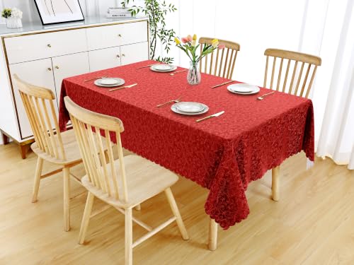 Image of Smiry Rectangle Waterproof Heavy Duty Vinyl Tablecloths, 60 x 84 Inch