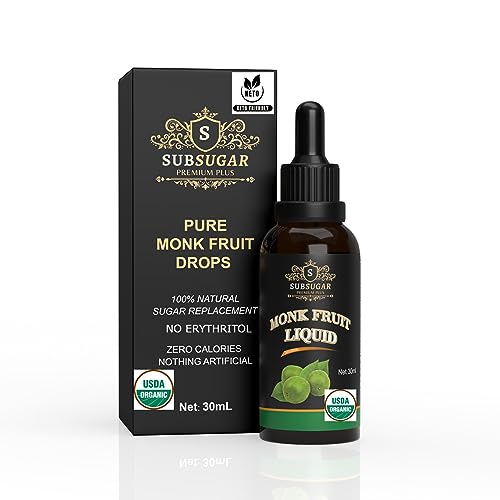 Monk Fruit Drops Pure Liquid Monk Fruit Sweetener No Erythritol