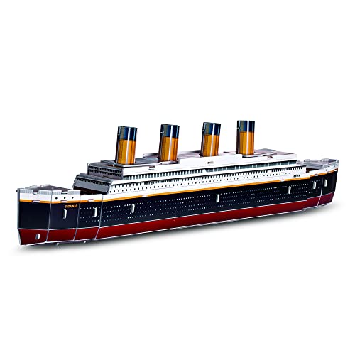 Puzelworx 3D-Puzzles für Erwachsene und Kinder – Titanic-Modellbausatz-Puzzle – Modellbau-Sets, 3D-Schaumpuzzle – Mint-Projekte für Kinder – tolles Geschenk – DIY-Projekt für Kinder (Titanic)