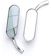 Amazon | クロム WTZMOTO オートバイハンドルミニオーバルミラー- M8