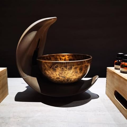 Automatic Singing Bowl Set,8" Tibetan Singing Bowl by Nepalese Handicraft, Master-level Himalayan Sound Healing Suitable for Yoga, Meditation&Relaxation, Mindfulness, Healing and Chakra Balancing Cover
