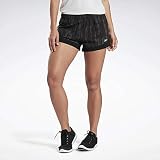 Reebok Damen Lm Epic Lightweight AOP Kurze Hose, Schwarz, XS