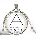 Couleur : argenté Collier avec pendentif triangulaire 30 Seconds to Mars