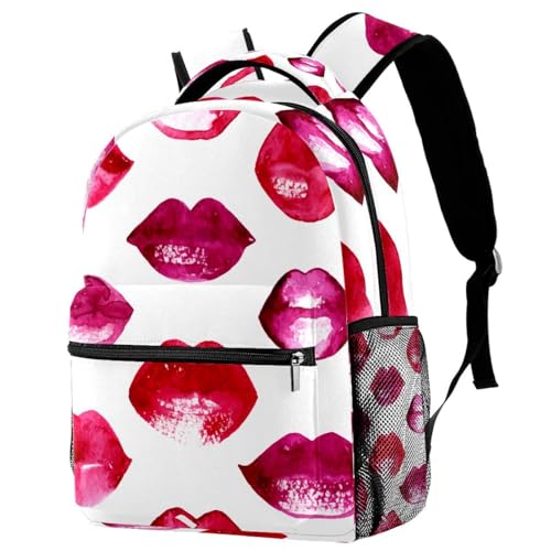 Sac à dos pour ordinateur portable gâteau glacé rouge grand sac de voyage mixte pour adultes