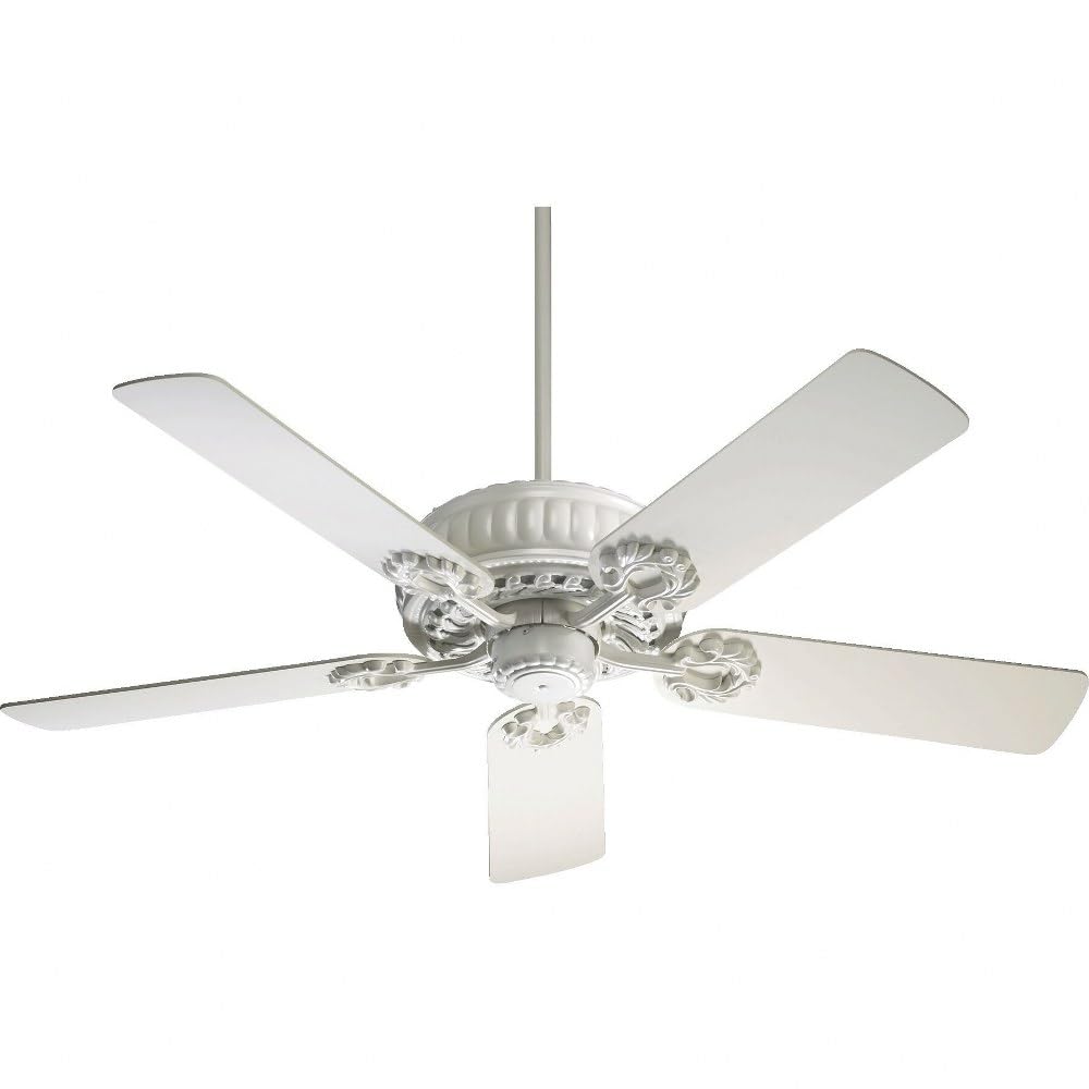 Quorum 35525-8 European Influence 52``Ceiling Fan from Empress Collection in Studio White Finish