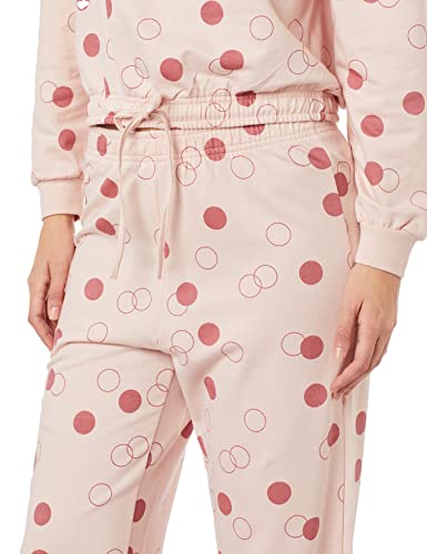 Pijama Longo Estampado Feminino em Moletinho