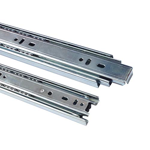 Preisvergleich Produktbild 1 Paar 35 mm Teleskopschienen Vollauszug Schubladenschienen Schubladenauszug (Länge: 450 mm (1 Paar))