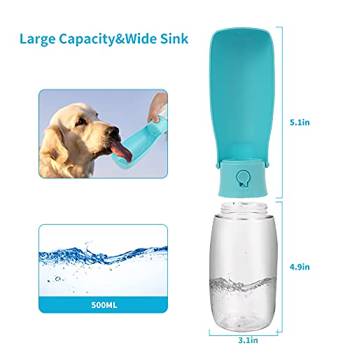 19OZ Large Capacity Foldable Dog Water Bottle Lightweight Portable Dog Water Bowl Dispenser for Small Medium Large Pet… - Image 6