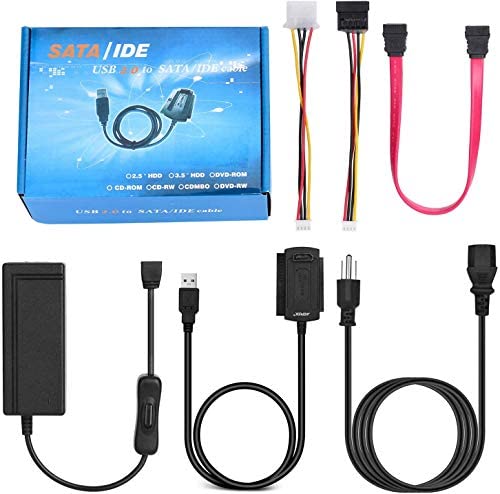 CARE CASE Usb 2.0 To Sata + Ide (2.5/3.5/5.25) Cable Adapter, With Power Adapter (R-Drive), Black (B0C6GTHVY5) Amazon Price History, Amazon Price Tracker