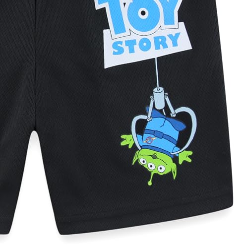 Image of Disney Toy Story Woody Buzz Lightyear Boys Short Sleeve T-Shirt and Shorts Set for Toddler Little to Big Kids