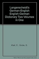 Langenscheidt's German-English English-German Dictionary Two Volumes in One B002SDETTU Book Cover