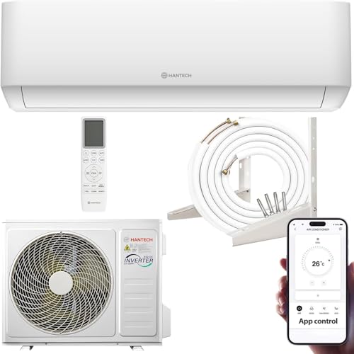 Split Klimaanlage 9000 BTU (bis 35m²) HANTECH H-PRO Heiz-&Kühlfunktion, Luftfilter, WIFI,...