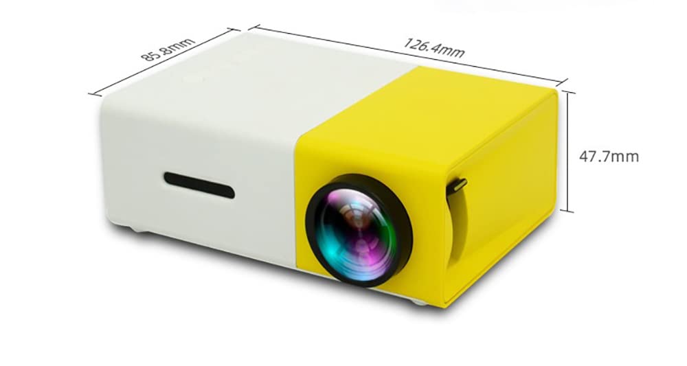 Projecteur de Divertissement à Domicile Portable à LED, Mini projecteur, Nouvelle Alimentation Mobile Haute définition 1080P, Interaction Parent-Enfant de Camping en Plein air (Bleu)
