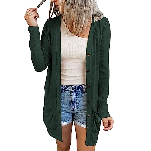 Cárdigan largo de verano para mujer, cárdigan largo, ligero, chaqueta deportiva de punto, chaquetas de primavera para mujer, chaquetas del Reino Unido, cárdigan de manga superior para mujer, abrigo