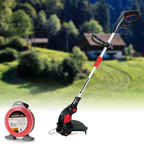 A Anleolife 1-Pound Commercial Square .080-Inch-By-557-Ft String Trimmer Line Donut,With Bonus Line Cutter, Orange #TOP5