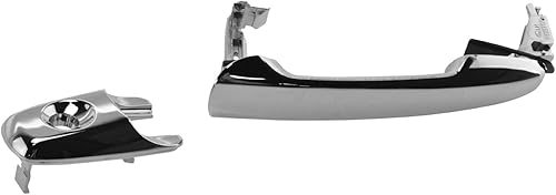 Miniatura 668 de TRQ Manija de la puerta exterior trasera izquierda del lado del conductor negra compatible con Honda Civic 2001-2005