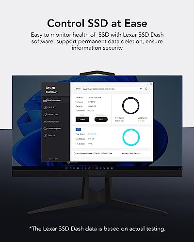 NM610PRO SSD 2TB, M.2 2280 PCIe Gen3x4 NVMe 1.4 SSD Interno, Fino a 3300MB/s in Lettura, 2600 MB/s in Scrittura,3D NAND Flash per Laptop, Computer Desktop, PC - Hdd - Immagine 6