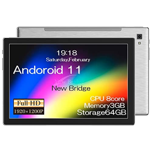 KEIYO 10.1インチ タブレット wi-fiモデル 本体 Android11 フルハイビジョン IPS液晶 デュアルスピーカー2W TypeC端子 NBTB-101