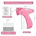 Stitchy Stitch Gun for Clothes | Handheld Stitch Tag Gun Quick Clothing Fixer | Tagging Gun | Includes 6 Needle, 1000 Black Fasteners & 1000 White Fasteners (PinkWhite)