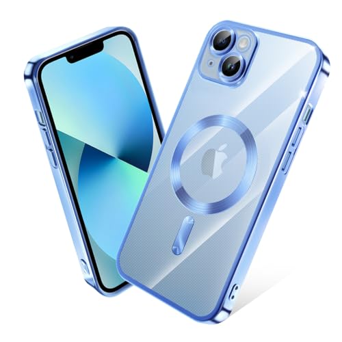 Amazon.co.jp: iPhone 13 Mini ケース MagSafe対応 クリア メッキ加工