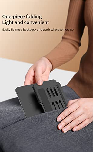 Shieid Galaxy Z Fold 4 Stand, 360°Rotate Pos Tablet Stand, Zip Pull Out, Lntegrated Folding Design Set [Folding Bracket/Keyboard/Mouse/Capacitor Pen] Stand Fits Galaxy Z Fold4/Fold3, Black #TOP7