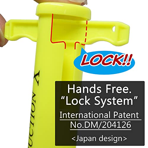 Richbond Hands Free Lockable Handle Patented Bug Bite Suction Tool, Suction-X Neon Yellow Poison Remover Relief / Venom Tool Chemical Against Mosquito Bites/ Reusable Insect #TOP2