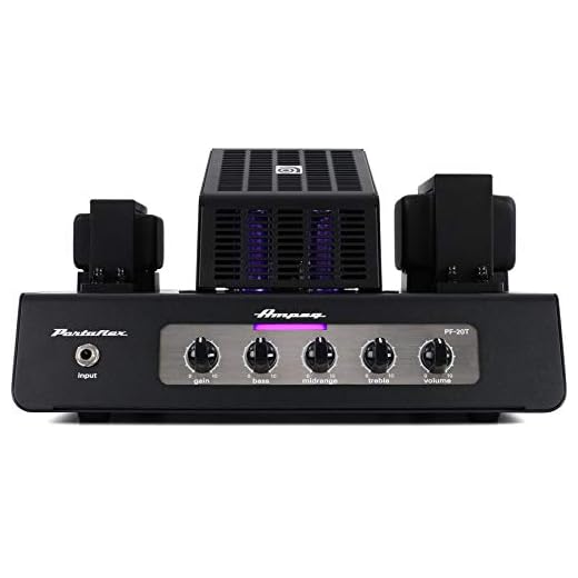 Ampeg PF-20T Bass Amplifier Head, Black, 20-Watt Tube