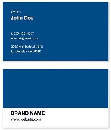 Miniatura 4 de Tarjetas de visita personalizadas de primera calidad, 100 tarjetas, papel metálico brillante elegante de 3.5 x 2 pulgadas, diseño personalizable