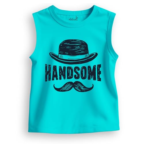 Image of minicult Printed Cotton Jersey Vest for Boys and Girls (Multicolor)