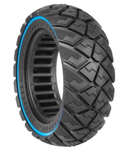 Prodrocam Neumáticos sólidos para Kukirin G2 Pro (versión nueva) 9 x 3,0 – 5,5 pulgadas, neumáticos de repuesto macizos de goma maciza, neumáticos delanteros/traseros (azul, 1 pieza)