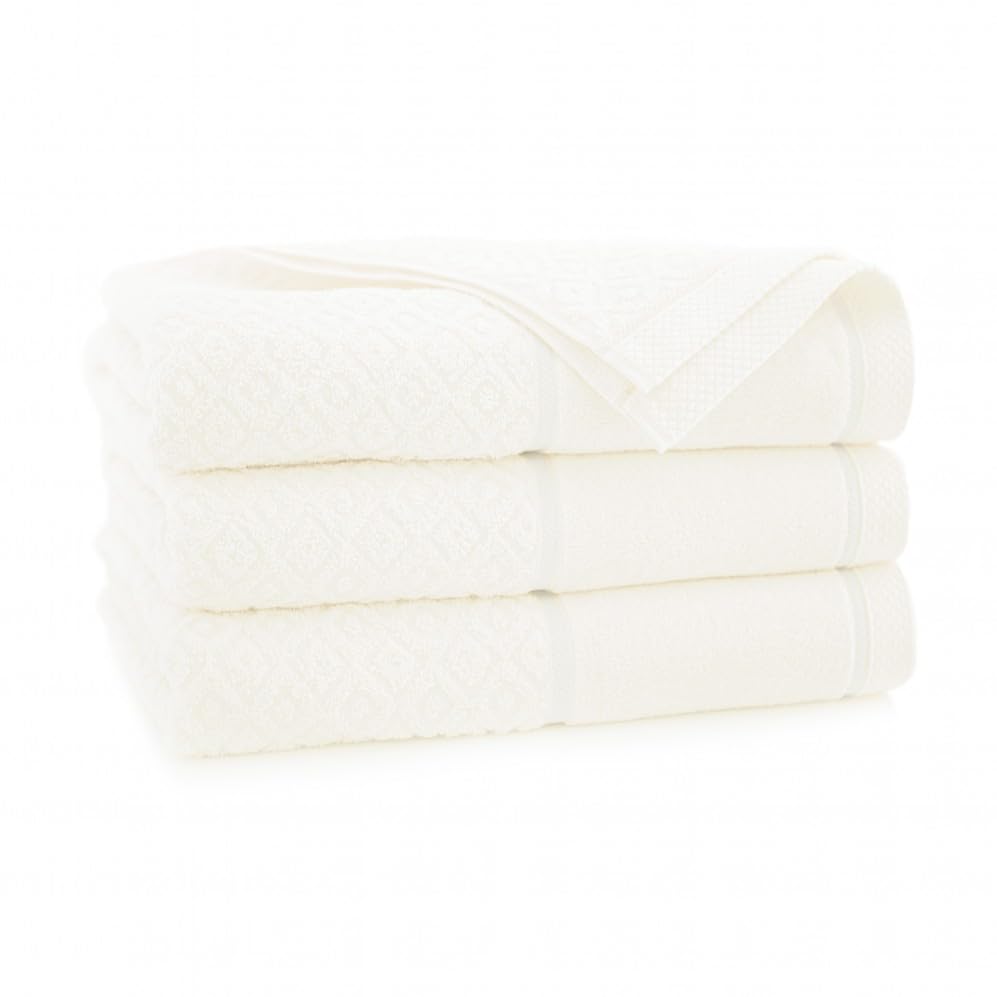 Zwoltex - Juego de Toallas de baño Grande 6 Piezas 30 x 50, 50 x 90, 70 x 140cm Ecru Makao - Toalla de Ducha de algodón Egipcio, Toallas de Ducha, Bath Towel