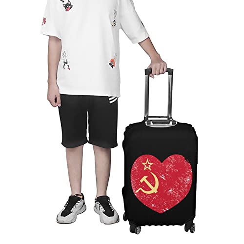 Communism Soviet Union Retro Flag Luggage Cover For Suitcase Luggage Protector Travel Bag Covers For Luggage M #TOP4