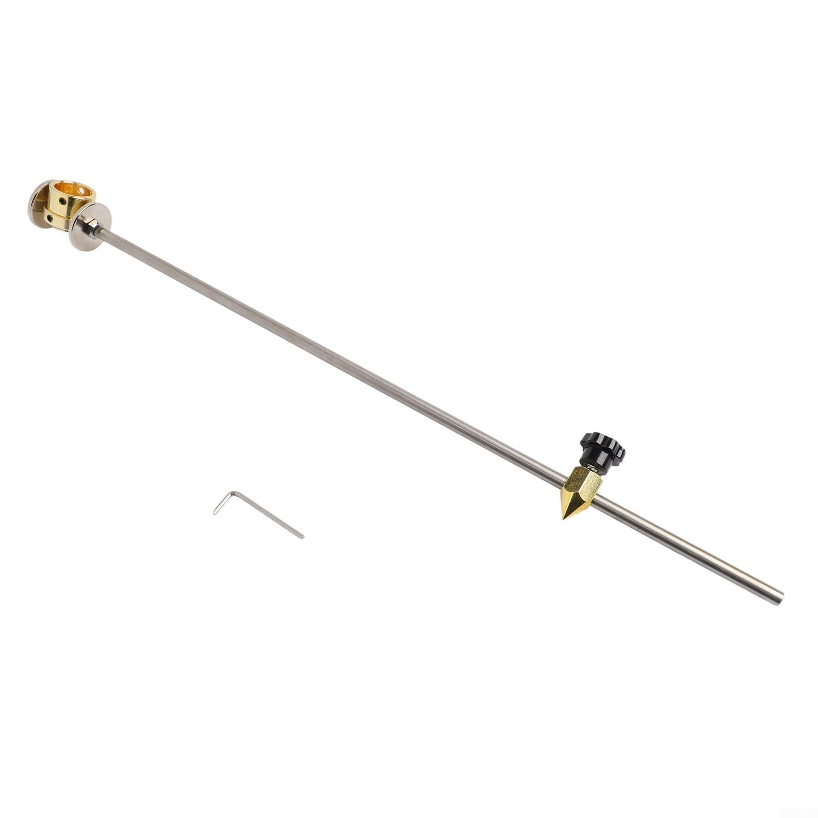 Guida di taglio circolare al plasma con ruota a rullo per bruciatore a bussola PT31 LGK40, barra di posizionamento in acciaio inox 460 mm, rullo in ottone, diametro minimo 25 mm