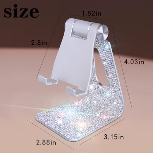 Erolagomat SM/BLING STAND/SILVER RHINESTONE Bling Crystal Phone Stand thumb #1