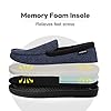 LongBay Men's Moccasin Slippers Memory Foam Plush Fleece House Shoes in Indoor Outdoor #2