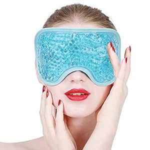 Augenmaske Kühlend, Kühl Warm Gelmaske Reduziert Augentrockene Augen Wiederverwendbare Gel Kühlpads Augenabdeckung Augenringe