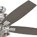 Hunter Fan Company, 54190, 52 inch Bennett Brushed Nickel Ceiling Fan with LED Light Kit and Handheld Remote