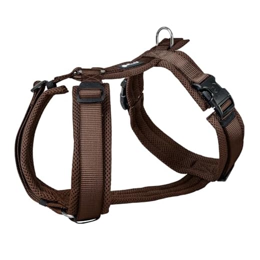 Petlando Mesh Y-Comfort Brustgeschirr XS Mokka (Halsumf.28-52cm, Brustumf. 32-50cm)