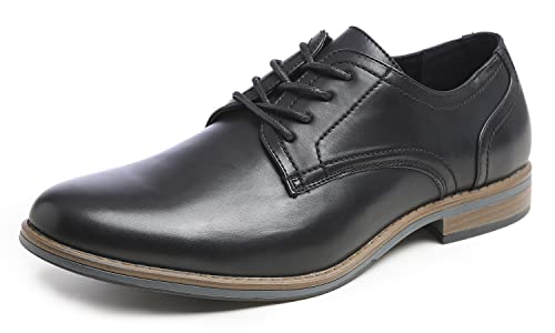 FEVERSOLE Men's Classic Dress Oxford Vegan Leather Casual Derby Shoes