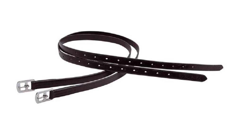 Steigbügelriemen Ecoline Kavalkade noir 120 cm pour selle d'équitation