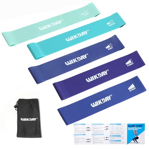 WIKDAY Resistance Bands Set (5) for Workout & Therapy