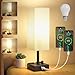 Produktbild Lureshine Nachttischlampe Dimmbar, Nachttischlampe mit Ladefunktion, Tischlampe Kabellos, LED Nachttischlampe mit Leinenschirm, Tischlampe Wohnzimmer Schlafzimmer, Warmweiß, 1 PC