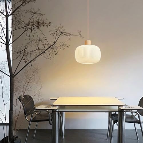 Lustre en verre lanterne suspension pour balcon et restaurant - 5