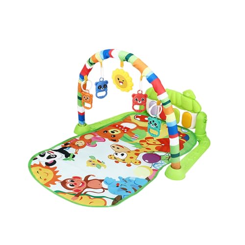 SOLLENT ベビージム プレイマット 音楽 おもちゃ付き ベッドメリーベビージム 0か月~ 赤ちゃん 幼児 ベビー ジム メリー 男女共用 取り外す可能 知育おもちゃ 幼児用寝具 出産祝い 新生児 3ヶ月から対象 (K)