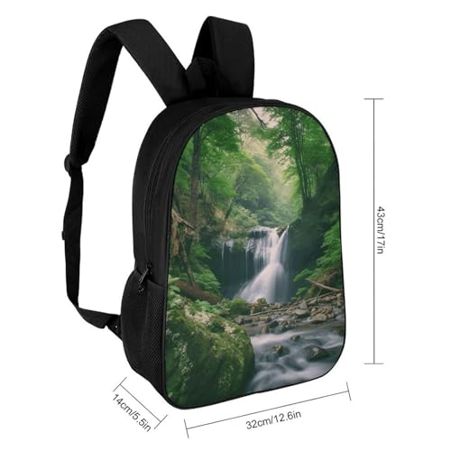 Forests with Waterfalls Trees Bookbag - Ultra Lightweight Portable Backpack Work Travel Backpack for Men Women Fits 16 Inch Notebook2